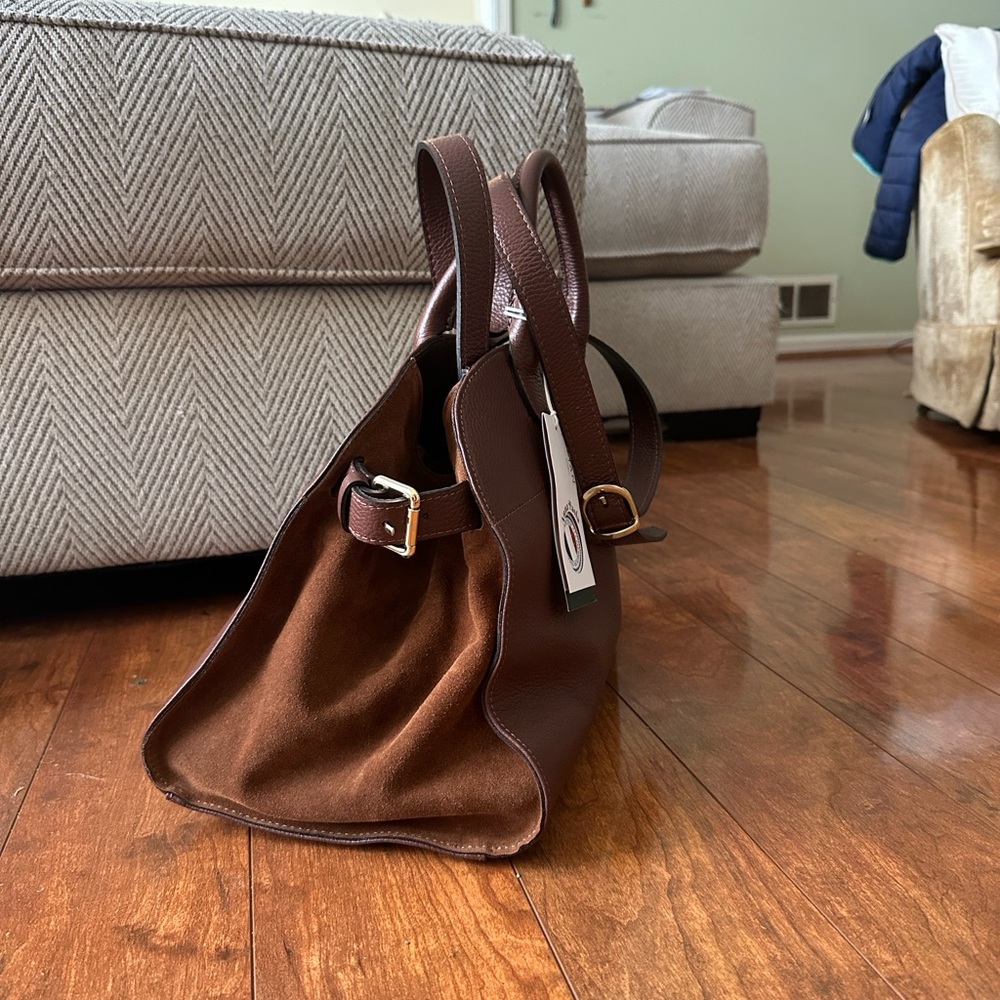 ANNA PAOLA VIRAL GENUINE
ITALIAN LEATHER & SUEDE TOTE NWT - Picture 2 of 10